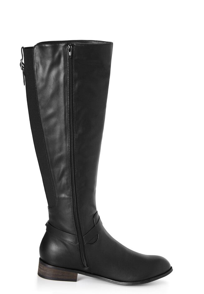 WIDE FIT Allegra Knee Boot - black, BLACK, on-hover image number 1