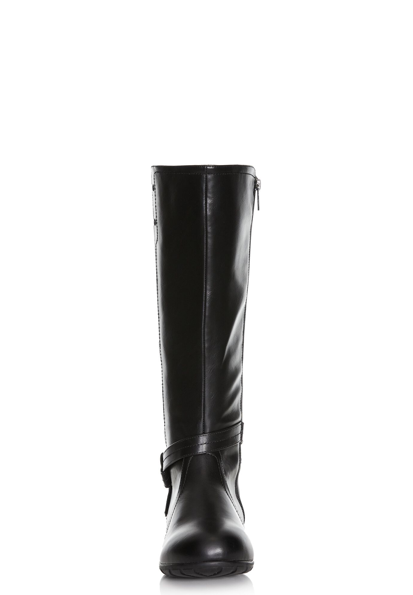 Vera Flat Tall Boot, BLACK, alternate image number 4