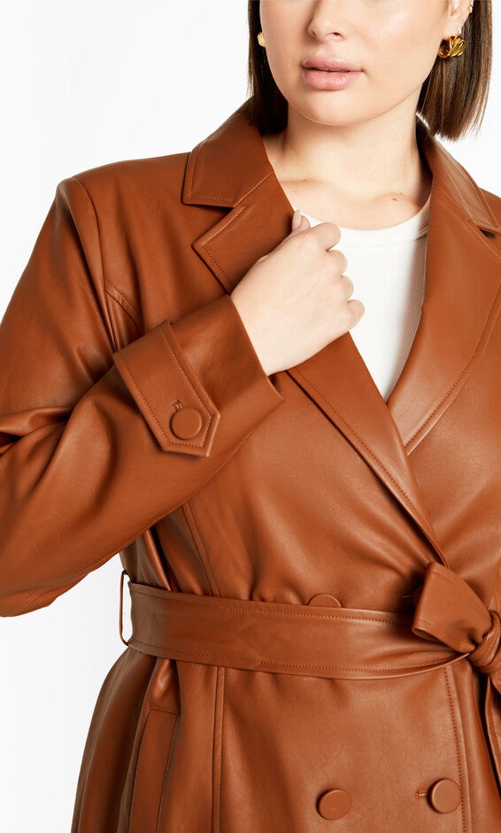 Phylis Trench Coat - copper, ORANGE, alternate image number 3