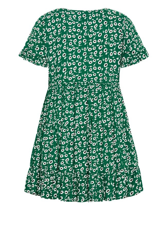 Nikki Print Dress - sweet daisy, GREEN, alternate image number null