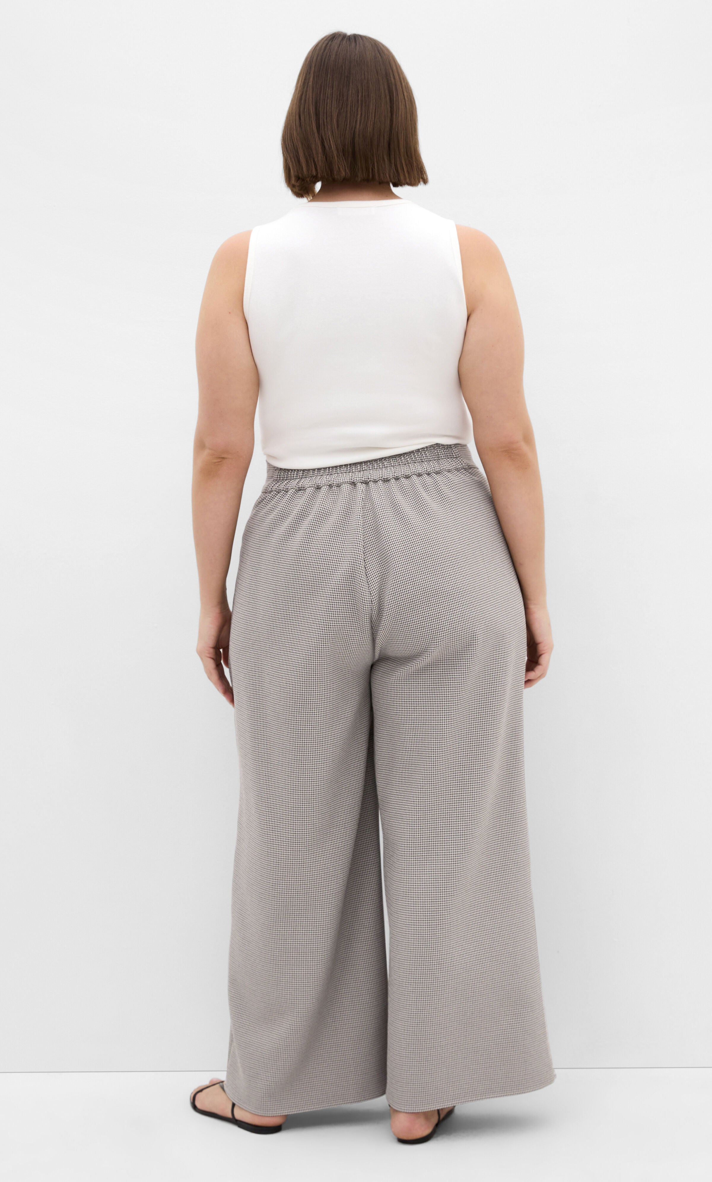 Hailey Check Pant, BEIGE, alternate image number 2
