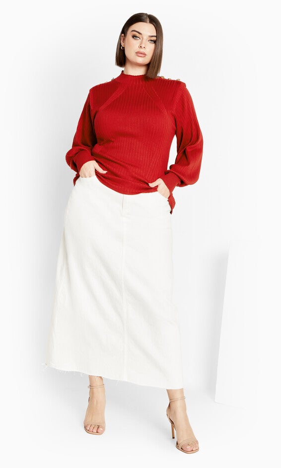 Isabella Sweater - cherry, RED, alternate image number null