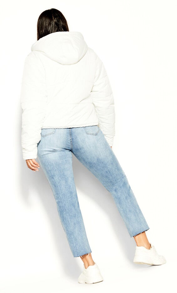 Streetwise Puffer Jacket - ivory, WHITE, alternate image number null