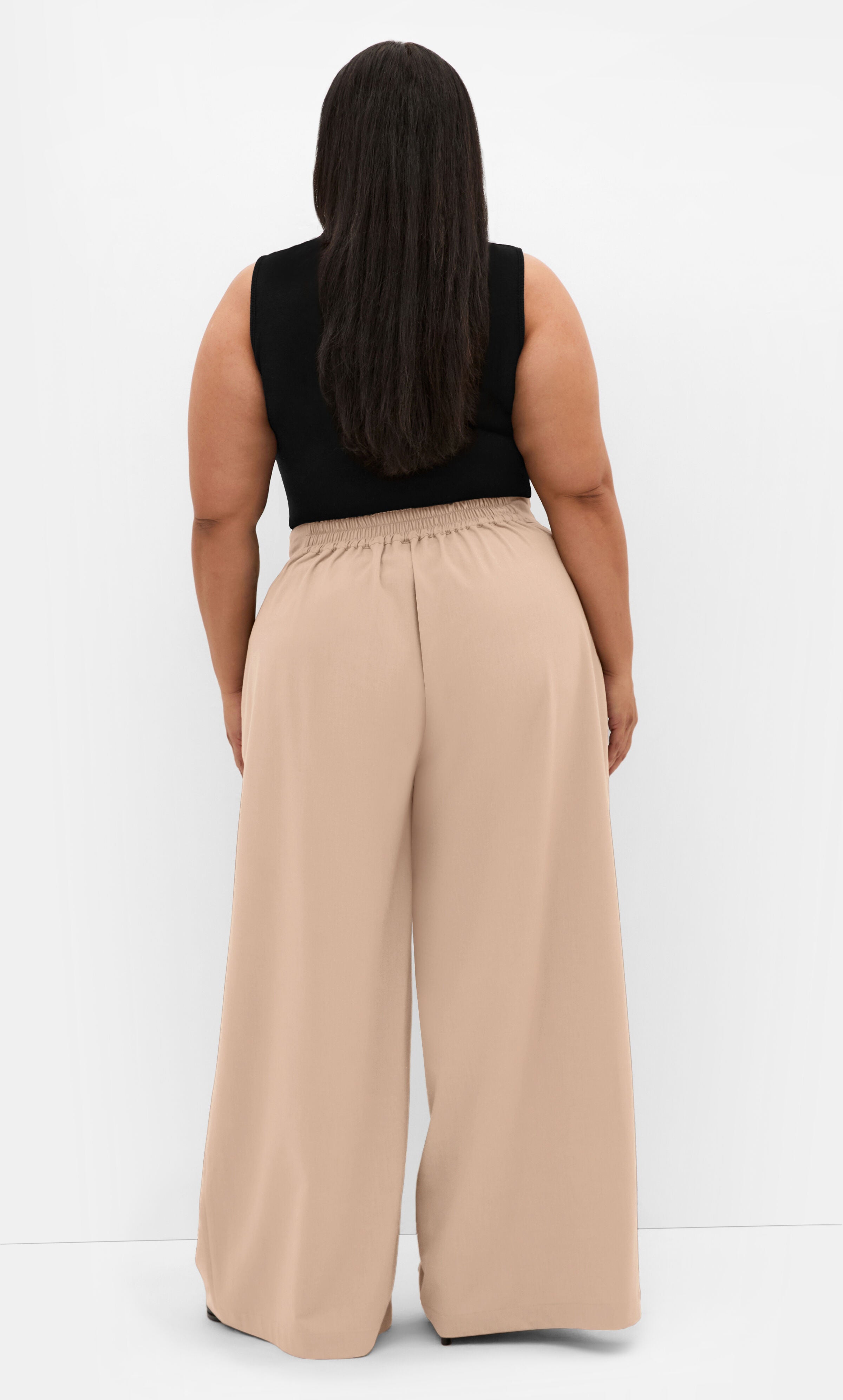 Abbigail Wide Leg Pant, BROWN, alternate image number 2