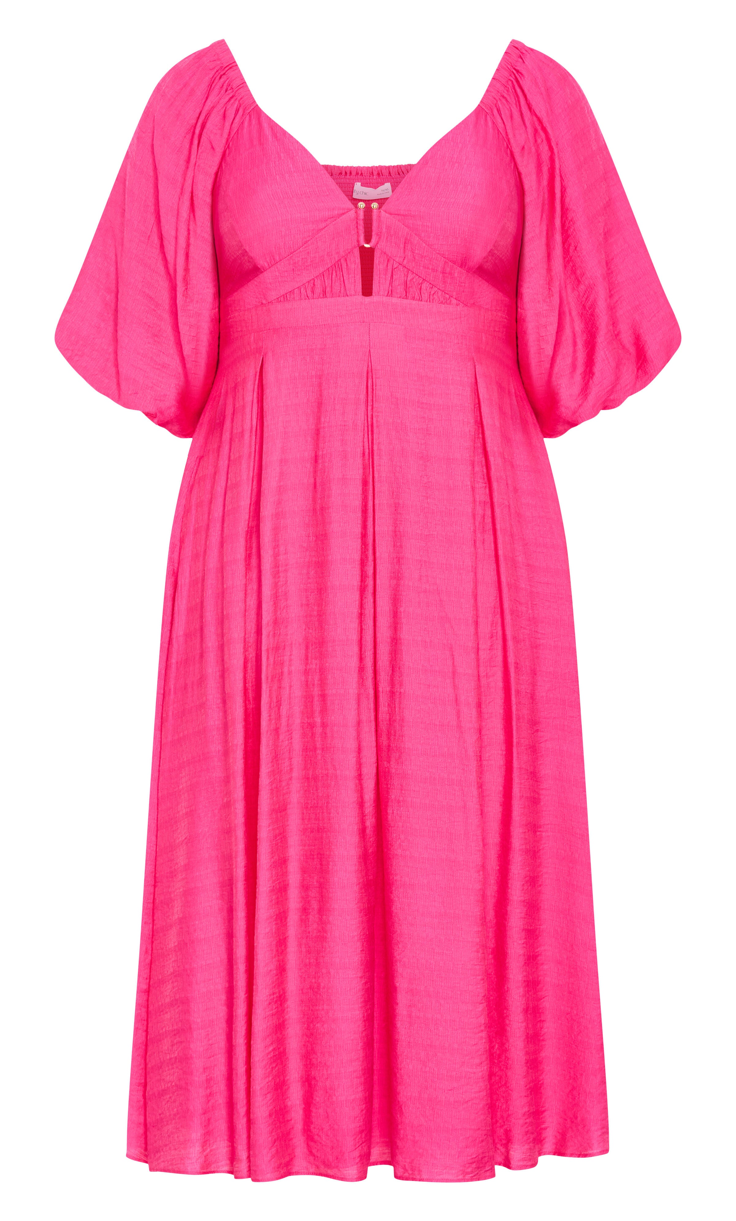 Shae V Neck Dress - hot pink, PINK, alternate image number 4