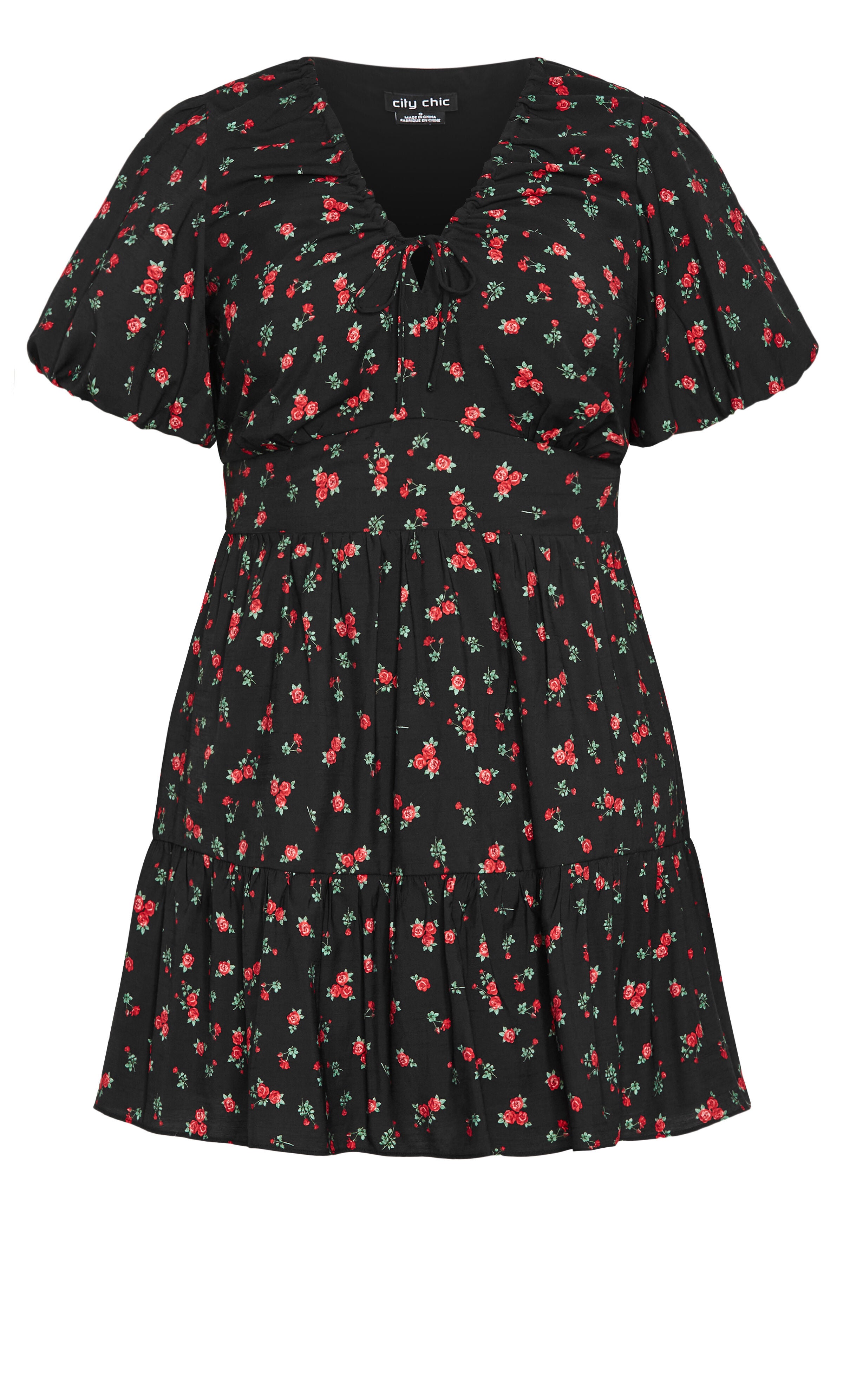 Daphne Dress - black, RED, alternate image number 3