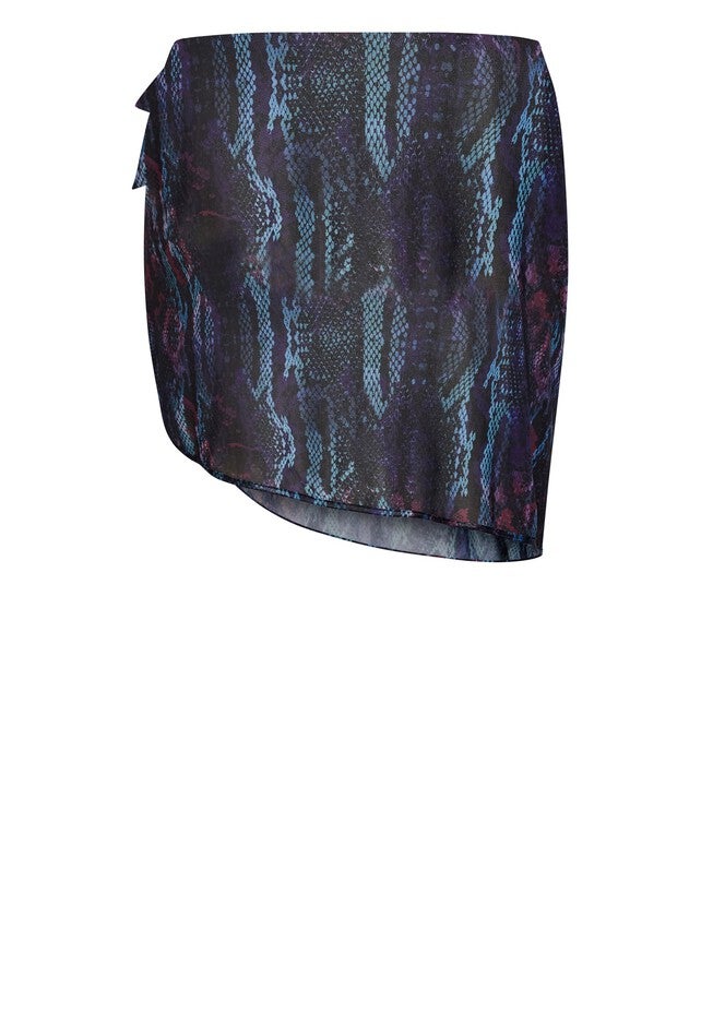 Python Print Sarong, BLACK PYTHON, alternate image number null