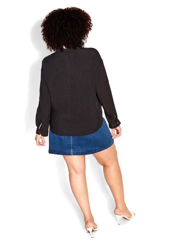 Island Denim Skirt - mid denim, BLUE, alternate image number null