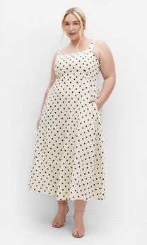 Collins Print Maxi Dress - cream