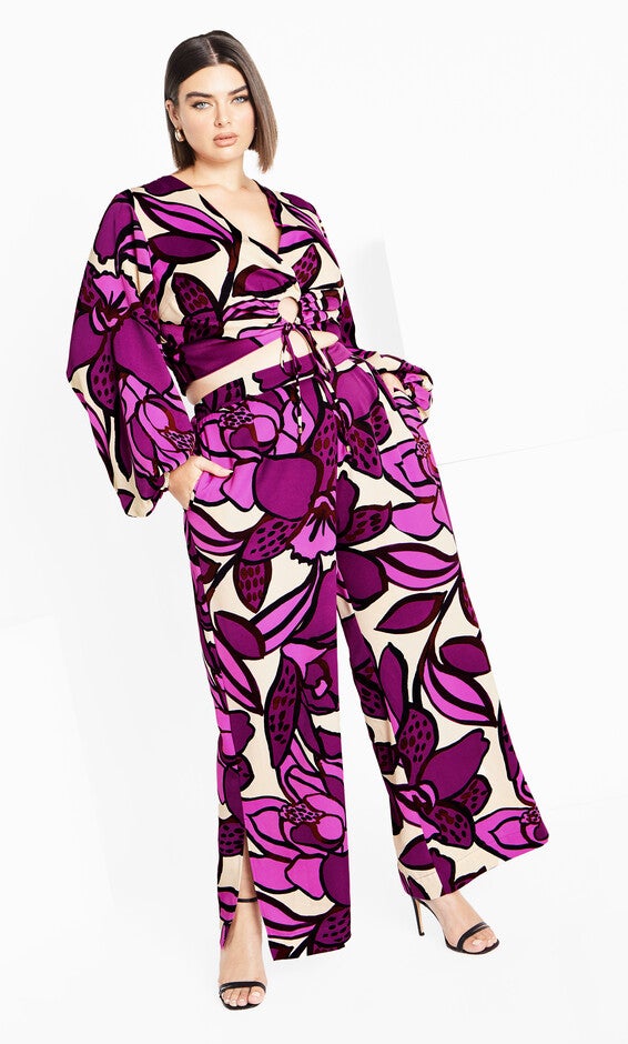 Fiesta Print Top - magenta, FIESTA, alternate image number 1