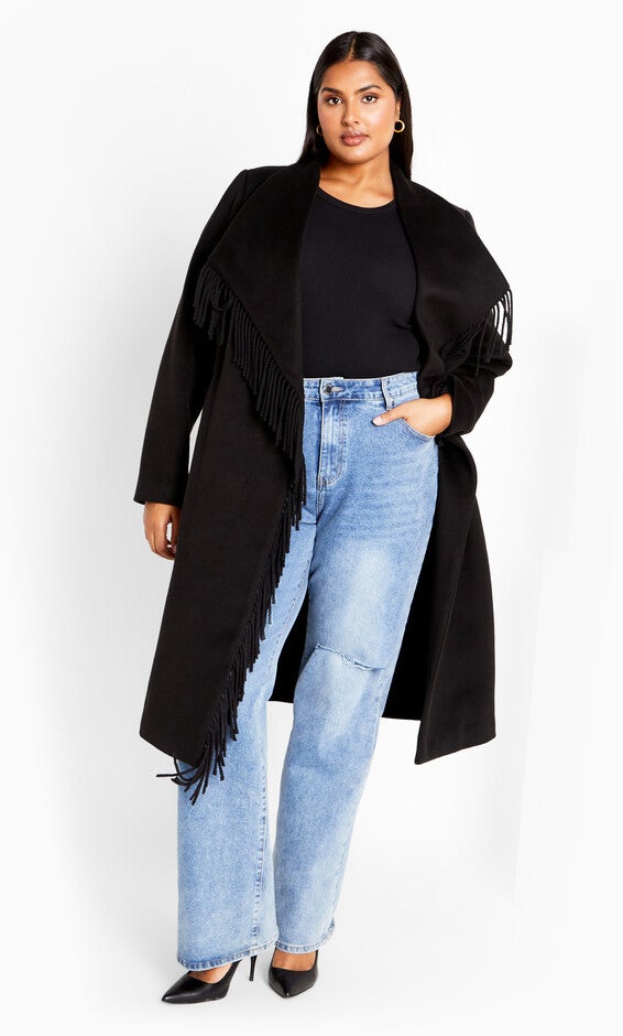 Amelia Coat - black, BLACK, hi-res image number null