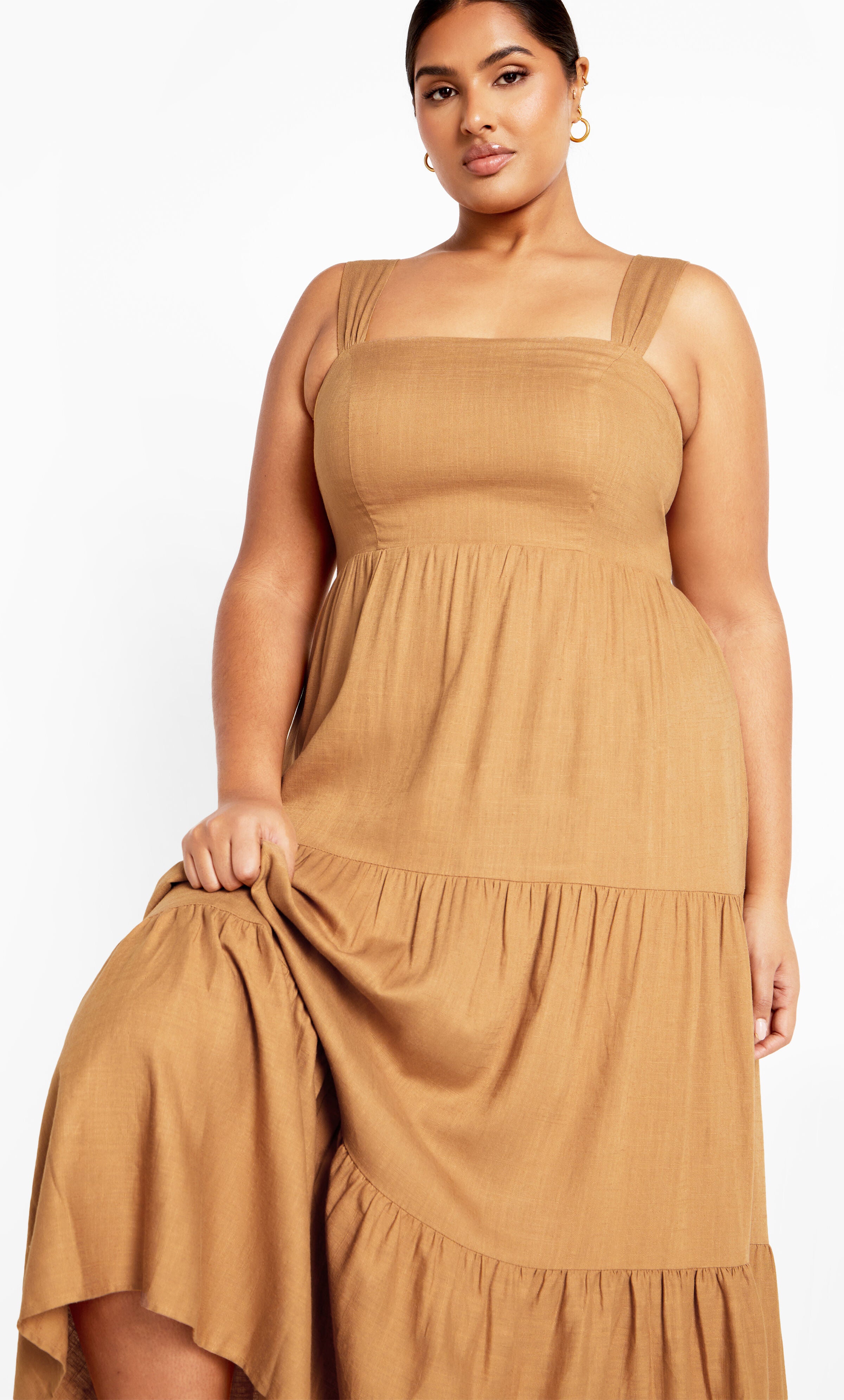 Livvy Maxi Dress, BROWN, alternate image number 2