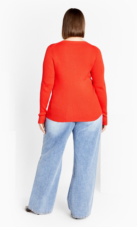 Charlie Jumper - blood orange, ORANGE, alternate image number 4