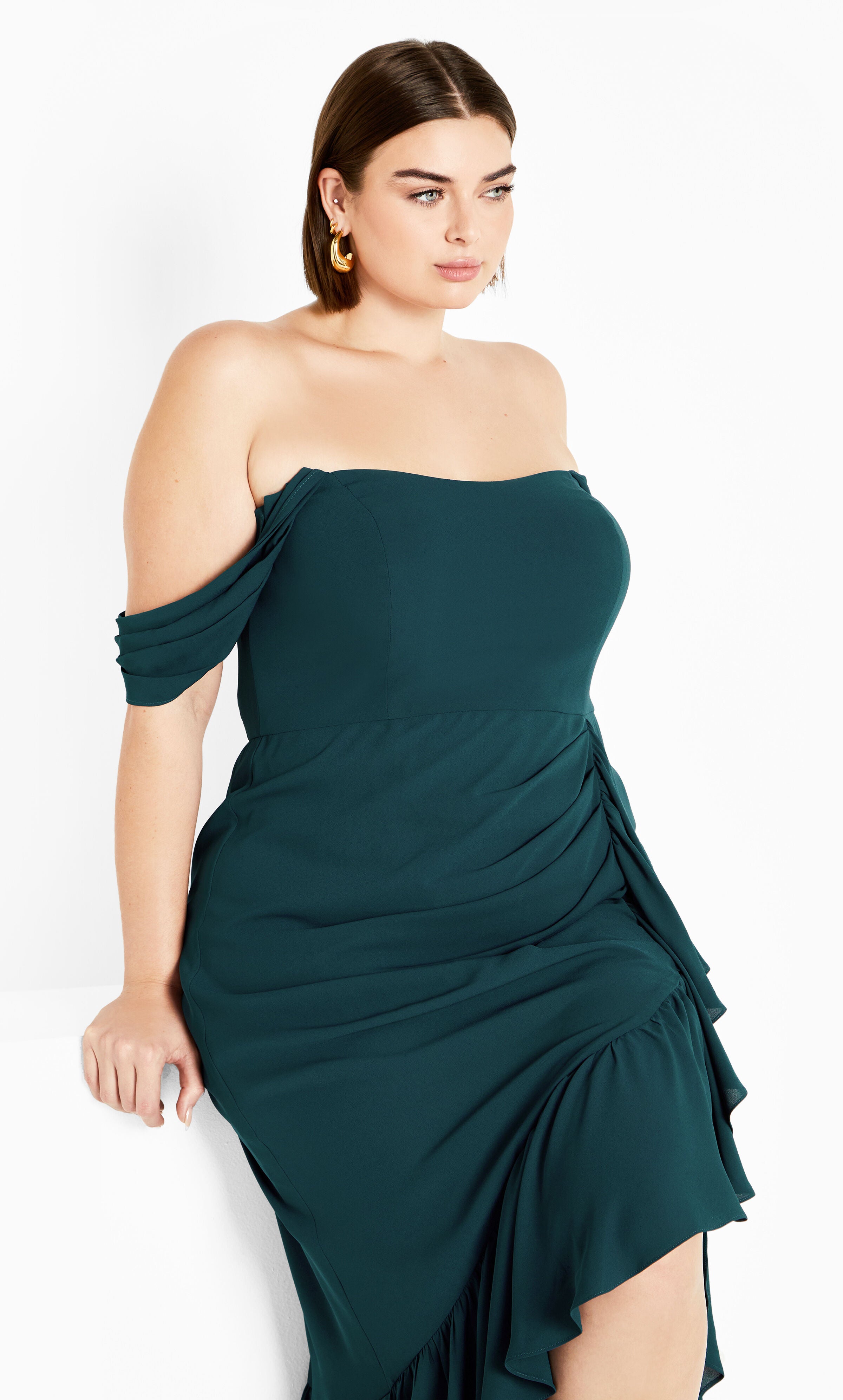 Rosabella Maxi Dress, GREEN, alternate image number 3