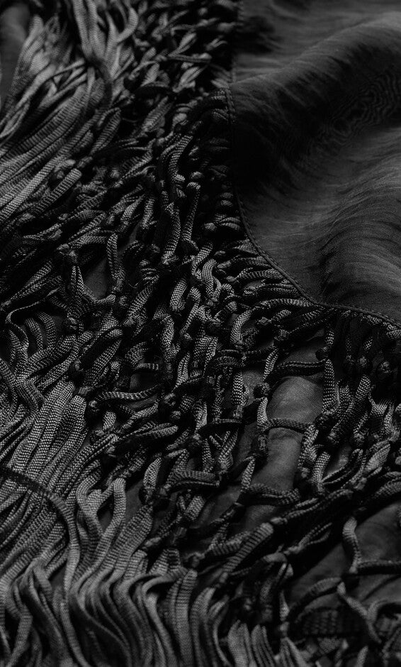 Calypso Fringe Jacket - black, BLACK, alternate image number null