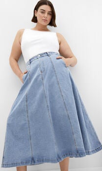 Alina Skirt - light wash