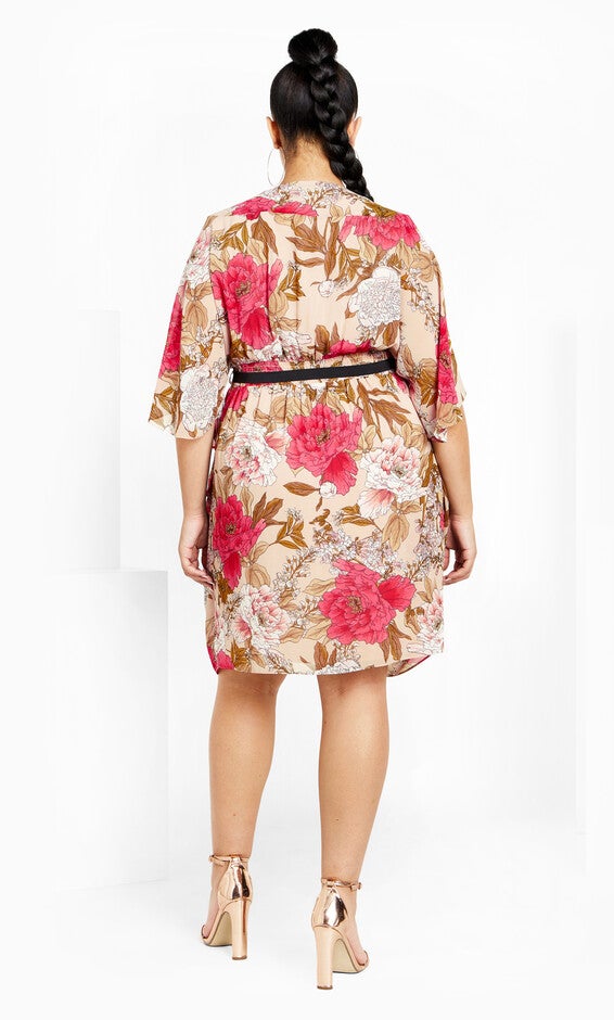 Frida Wrap Dress - champagne, CHAMPAGNE WILD ROSE, alternate image number null