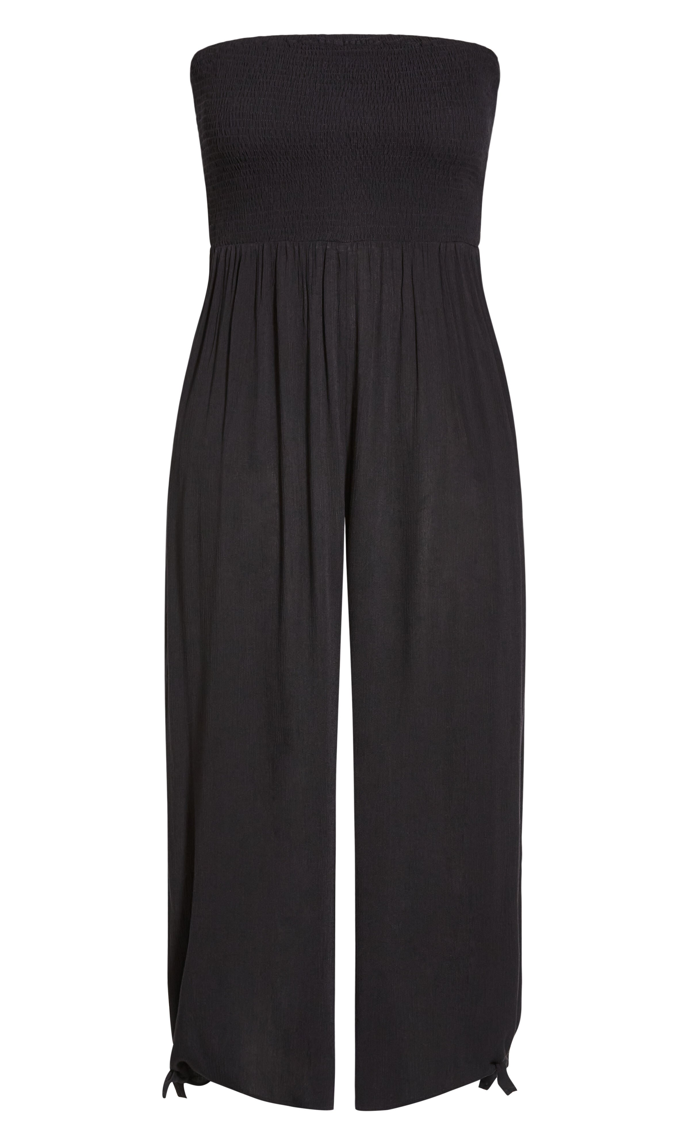 Smocked Jumpsuit - black, BLACK, alternate image number 4