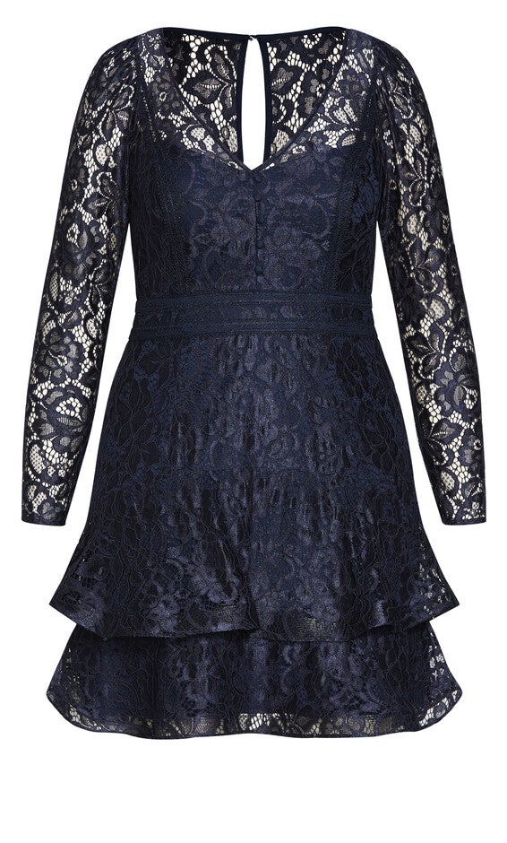Lace Lover Dress - navy, BLUE, alternate image number 4