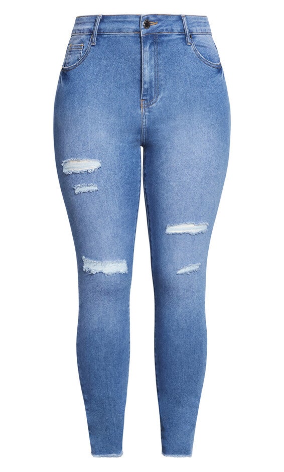 Asha Wild Rose Jean - blue, BLUE, alternate image number null