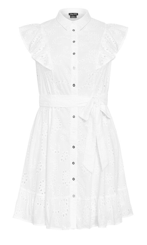 Casey Dress - white, WHITE, alternate image number 3