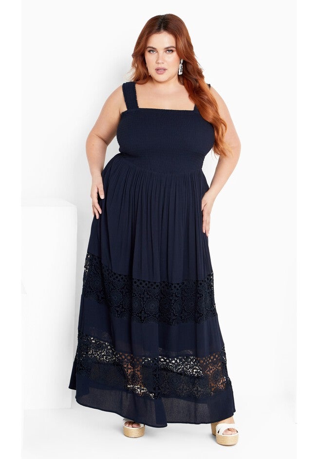 By The Beach Maxi Dress - navy, BLUE, hi-res image number null