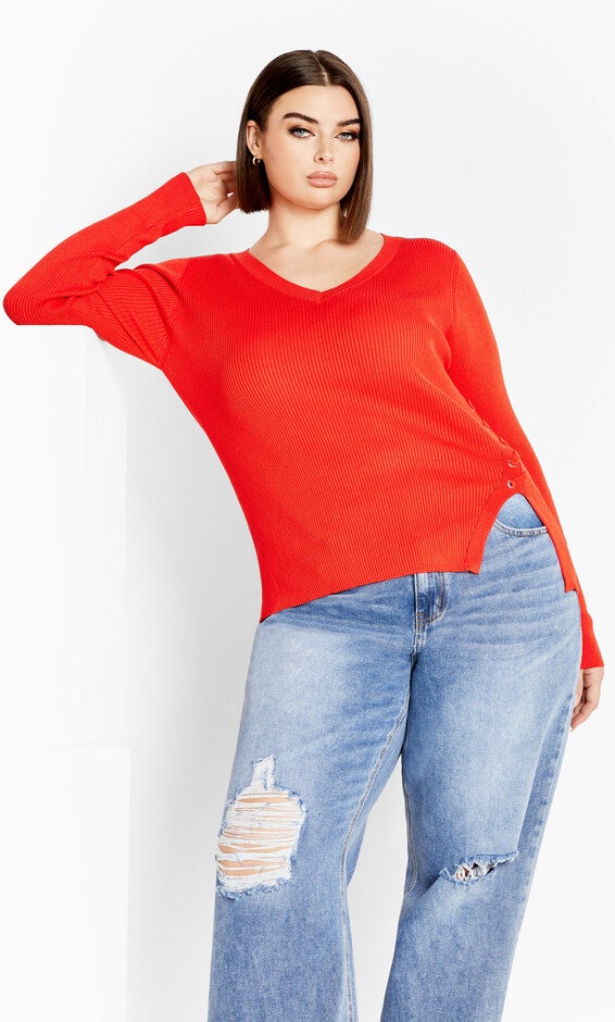 Charlie Jumper - blood orange, ORANGE, alternate image number 5