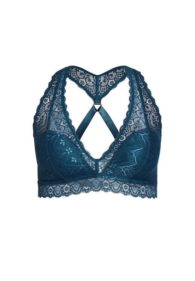 Racer Back Bralette - poseidon, BLUE, alternate image number null