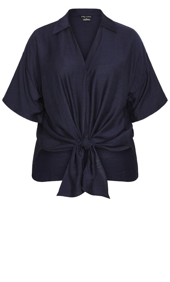 Rosie Shirt - navy, BLUE, alternate image number 3