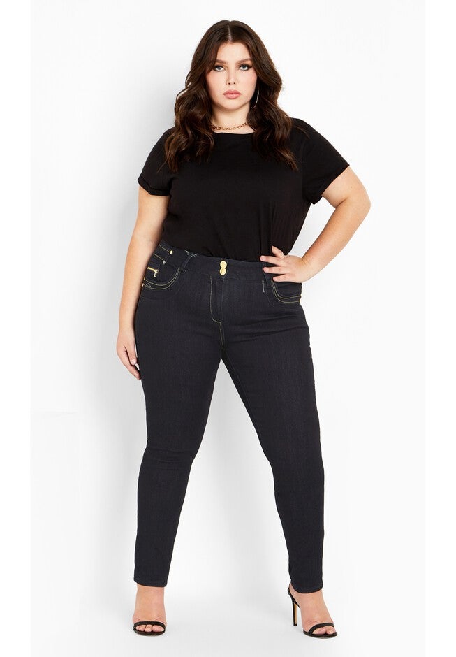 Harley Zip Me Skinny Jean - indigo, INDIGO, on-hover image number null