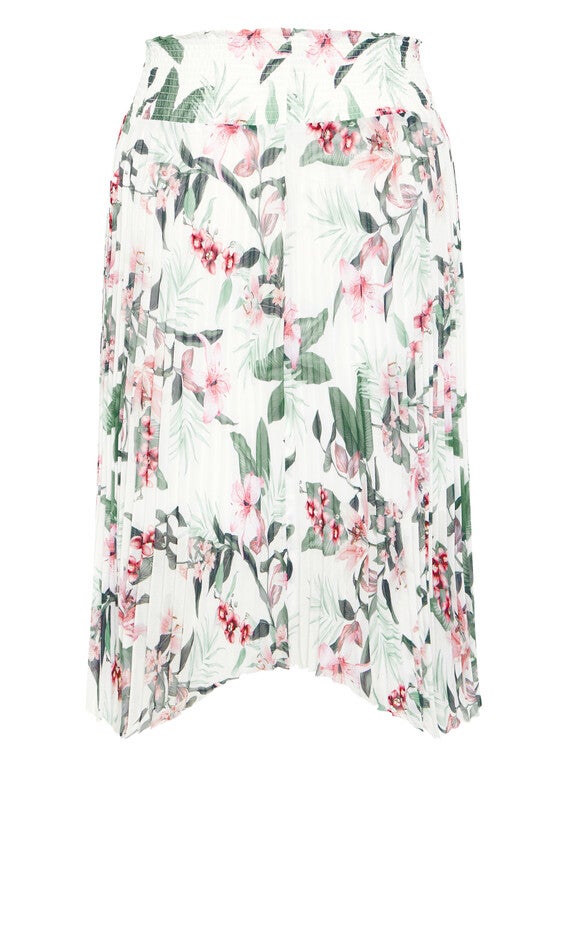 Natalie Print Skirt - ivory, WHITE, alternate image number null
