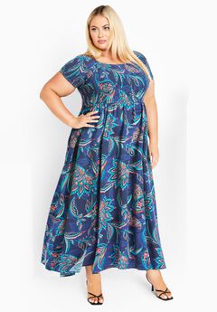 Raelyyn Shirred Bodice Dress