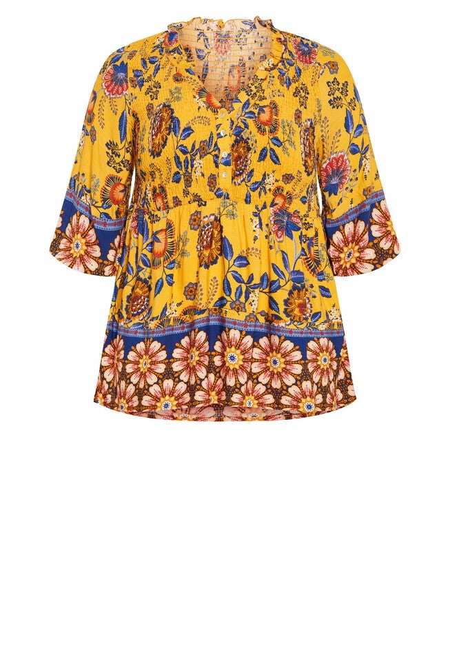 Sienna Top, GOLD BITTERSWEET, alternate image number null