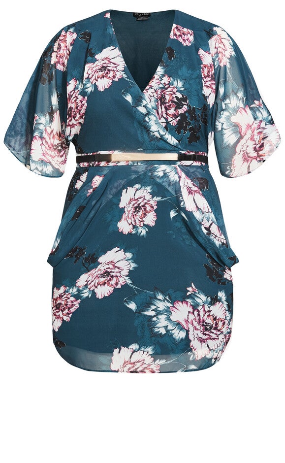 Jade Blossom Dress - jade, GREEN, alternate image number 5