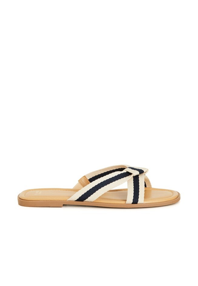 Colbie Canvas Sandal, NAVY WHITE, alternate image number 3
