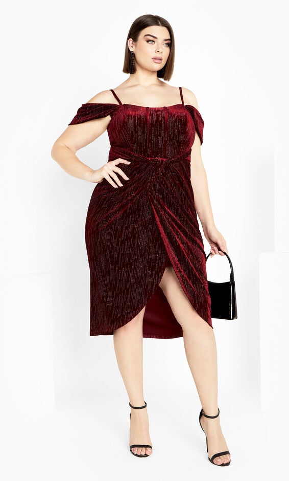Jayla Dress - berry, RED, alternate image number 4