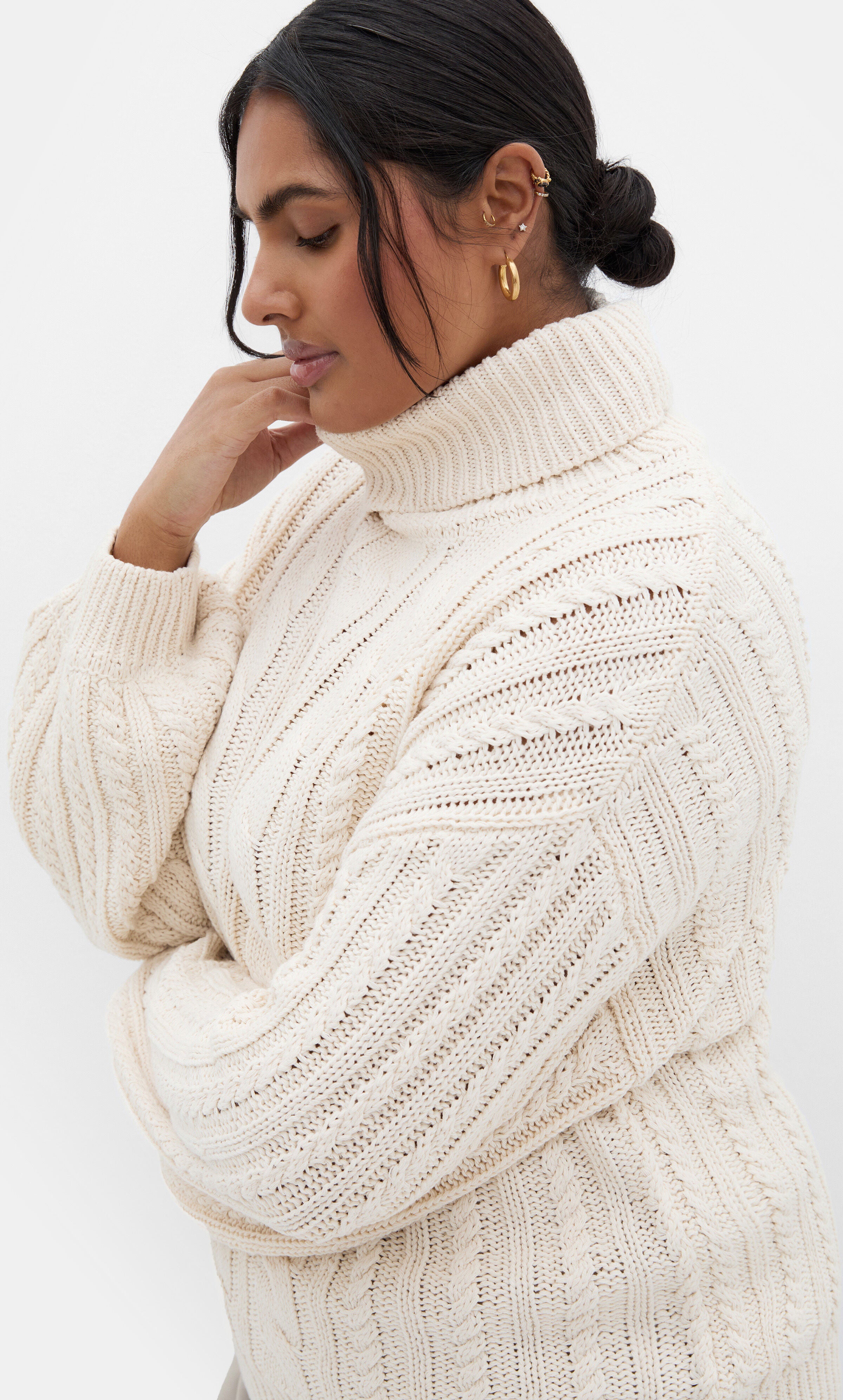 Avah Sweater, WHITE, alternate image number 3