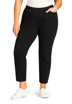 Tapered Knit Pull On Jean