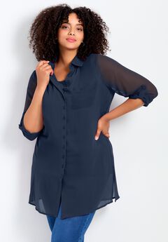Convertible Button Down Tunic