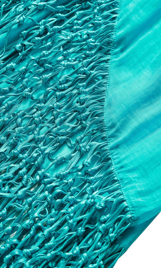 Calypso Fringe Jacket - lagoon, BLUE, alternate image number null