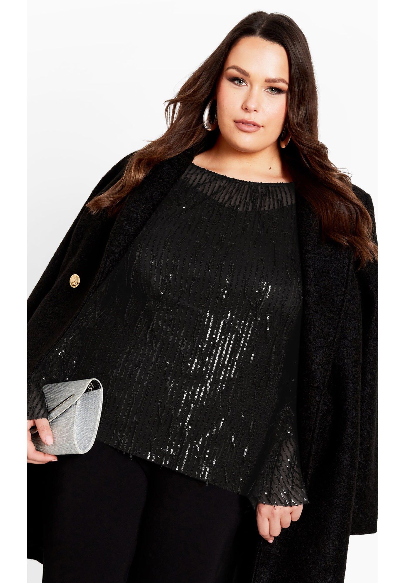 Nouveau Nights Top, BLACK, hi-res image number 0