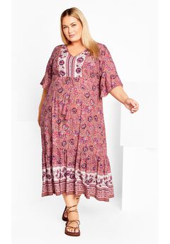 Utopia Border Print Dress