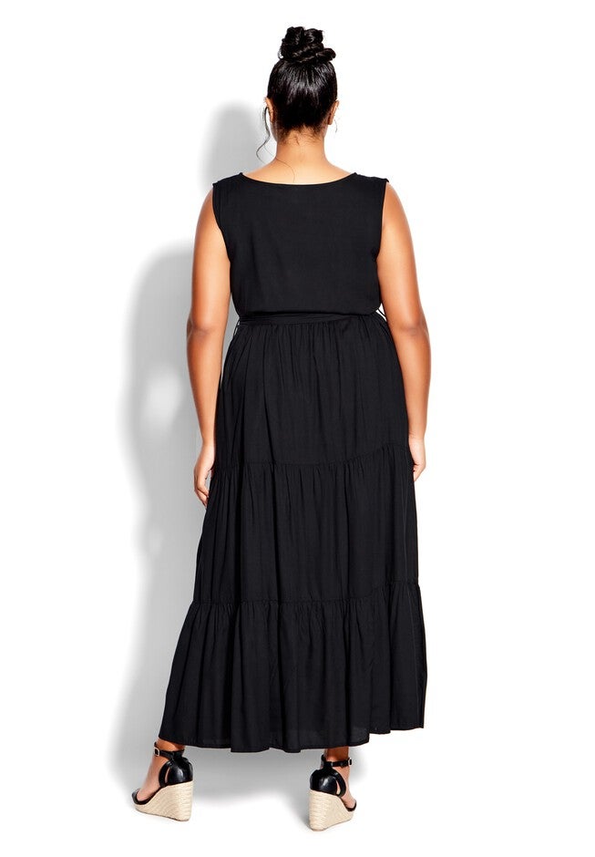 Seashore Maxi Dress, BLACK, alternate image number null