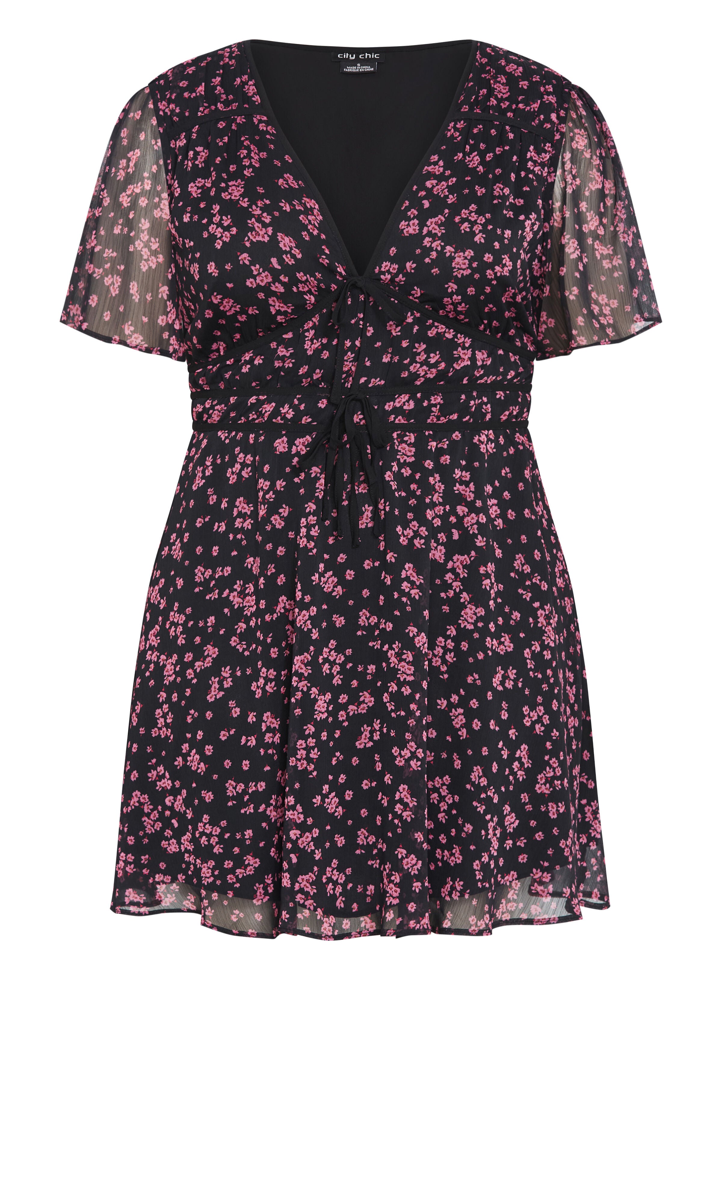 Carrie Print Dress - cherry, PINK, alternate image number 4