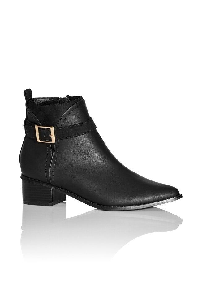 WIDE FIT Micah Ankle Boot - black, BLACK, hi-res image number null