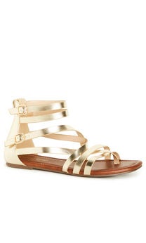 WIDE FIT Ios Sandal - gold
