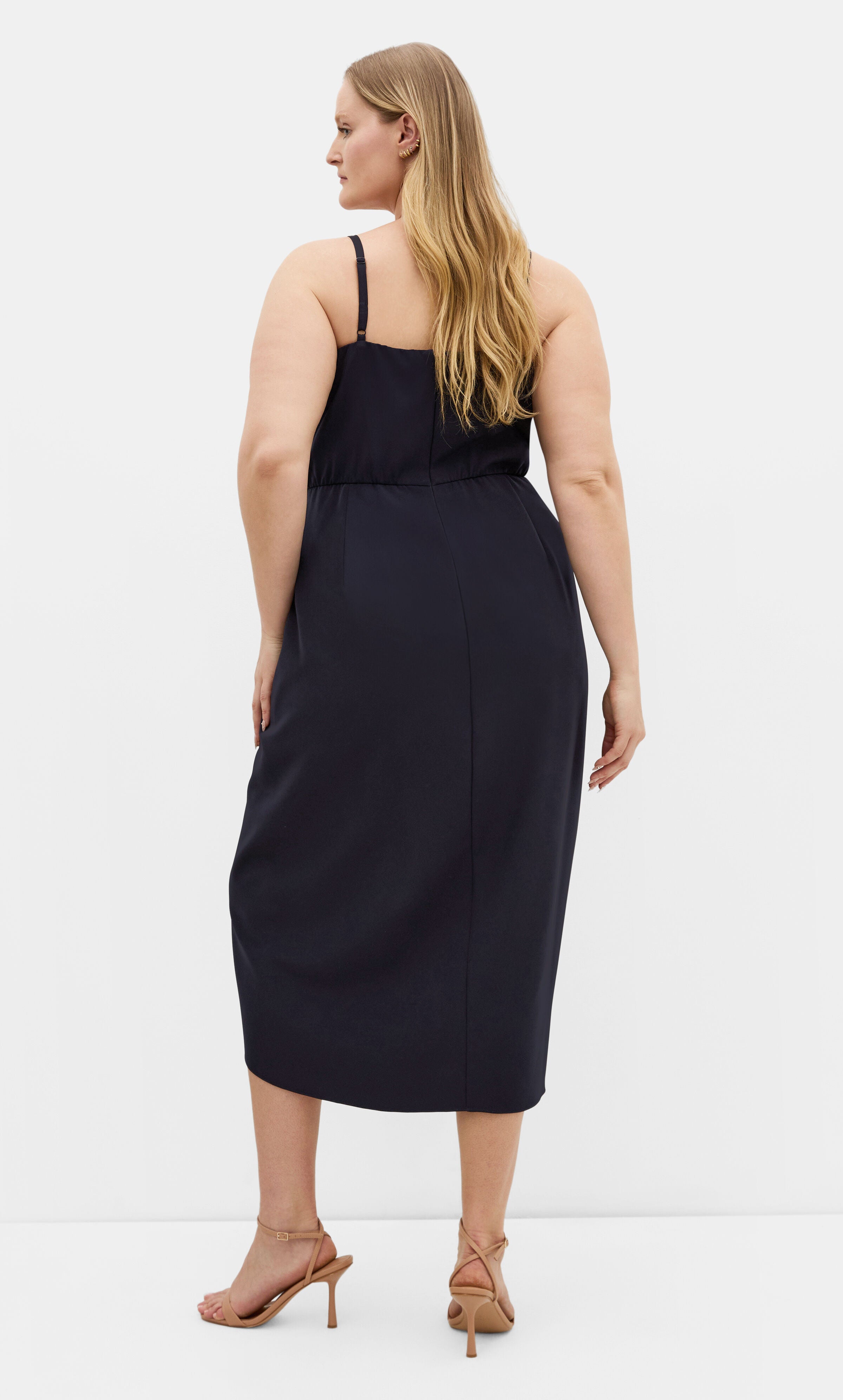 Love Affair Midi Dress - dark navy, DENIM, alternate image number 6