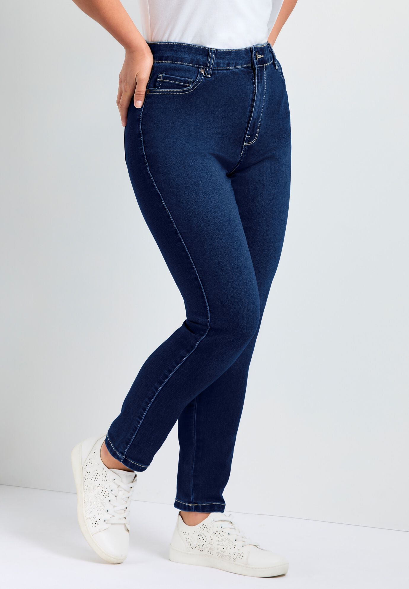 Butter Denim Skinny Jean, DARK WASH, alternate image number 3