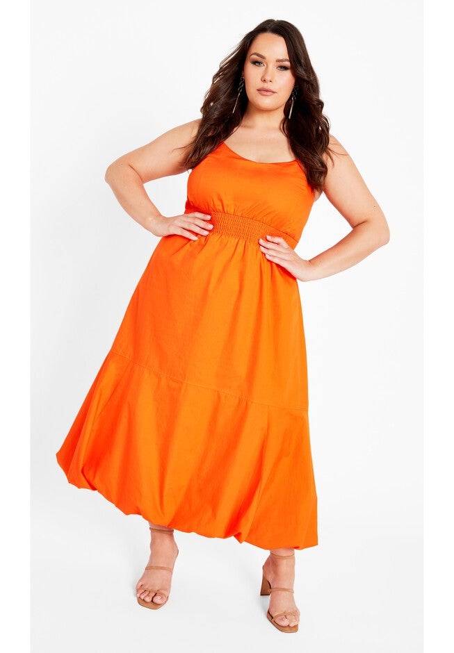 Eliza Dress - orange fizz, ORANGE, on-hover image number 1