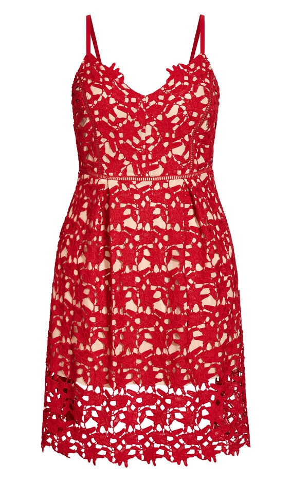 So Fancy Dress - scarlet, RED, alternate image number 4